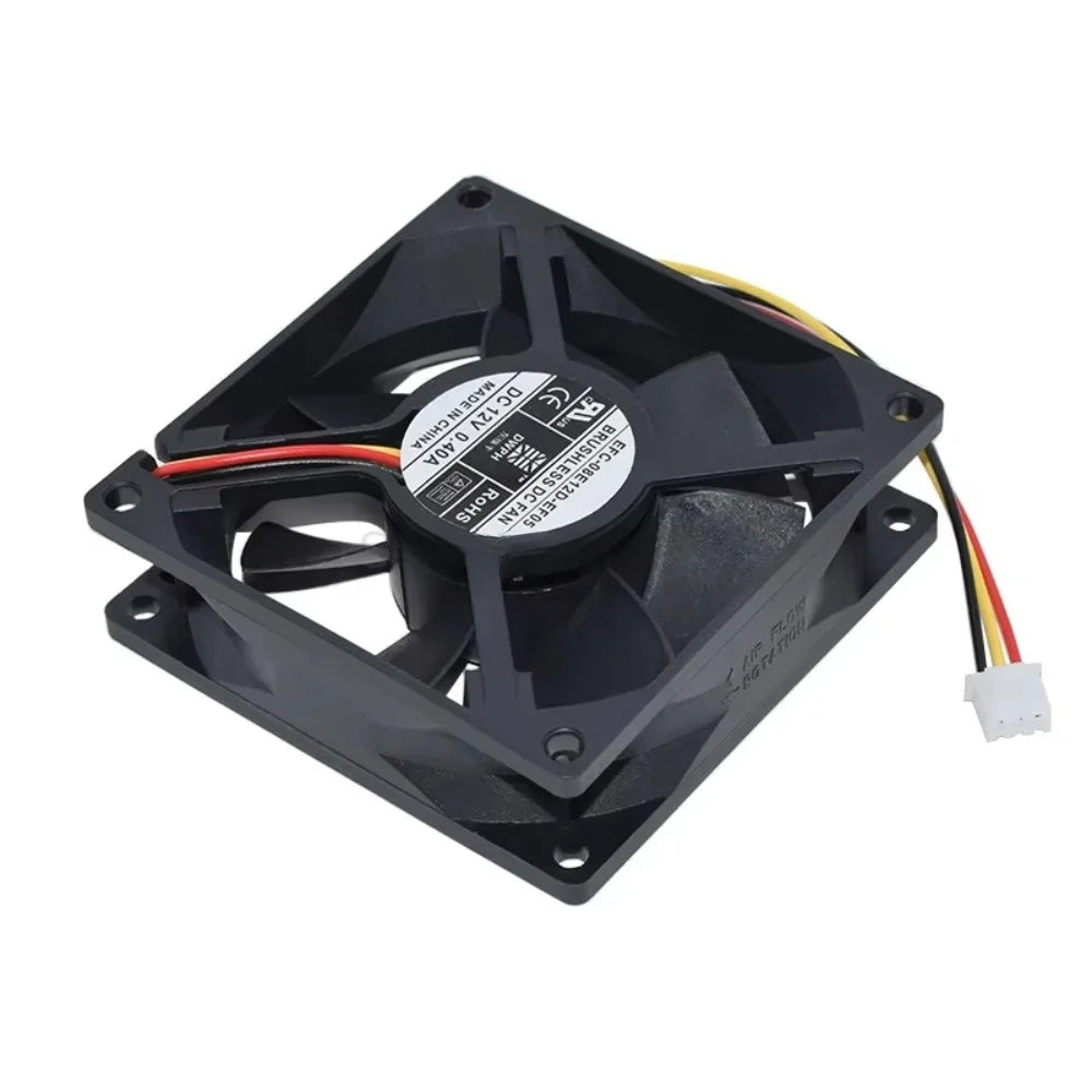 80mm Brushless DC Axial Cooling Fan 12V 3-Pin – EFC-08E12D UPS Brushless Cooling Fan Nixie