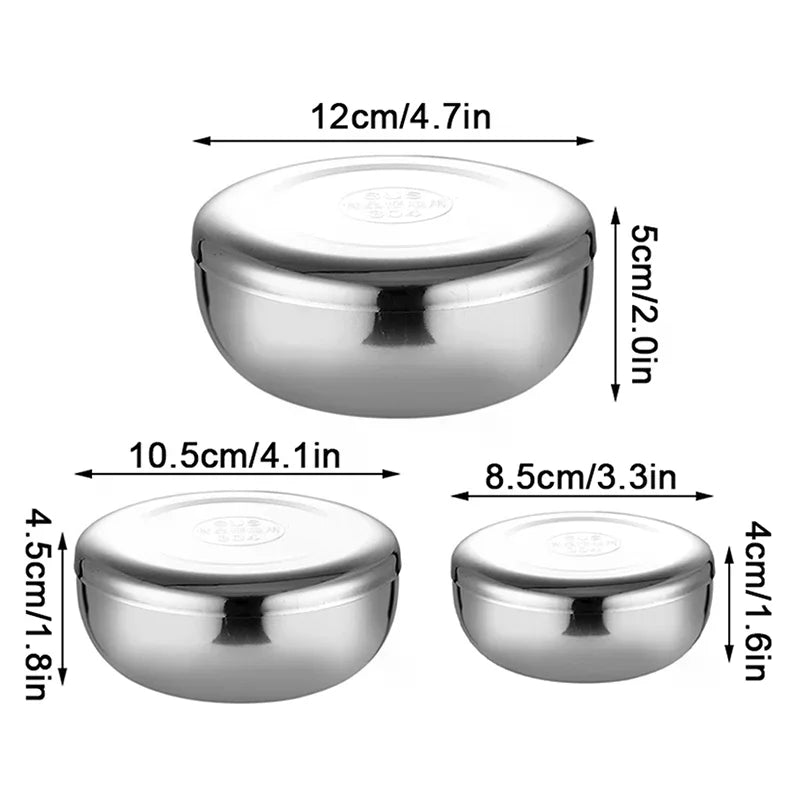 Stainless Steel Rice Bowl with Lid – Korean Style Kids Bowl Rice Bowl with Lid Nixie