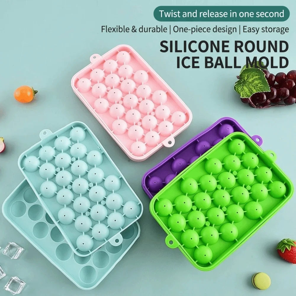 Silicone Grape Ball Mold – 25 Cavity Ice, Soap & Chocolate Mold Silicone Baking Mold Nixie