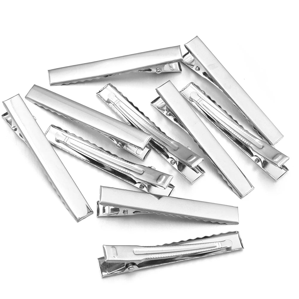 Metal Duckbill Alligator Hair Clips Flat Hairpins 20-50pcs
