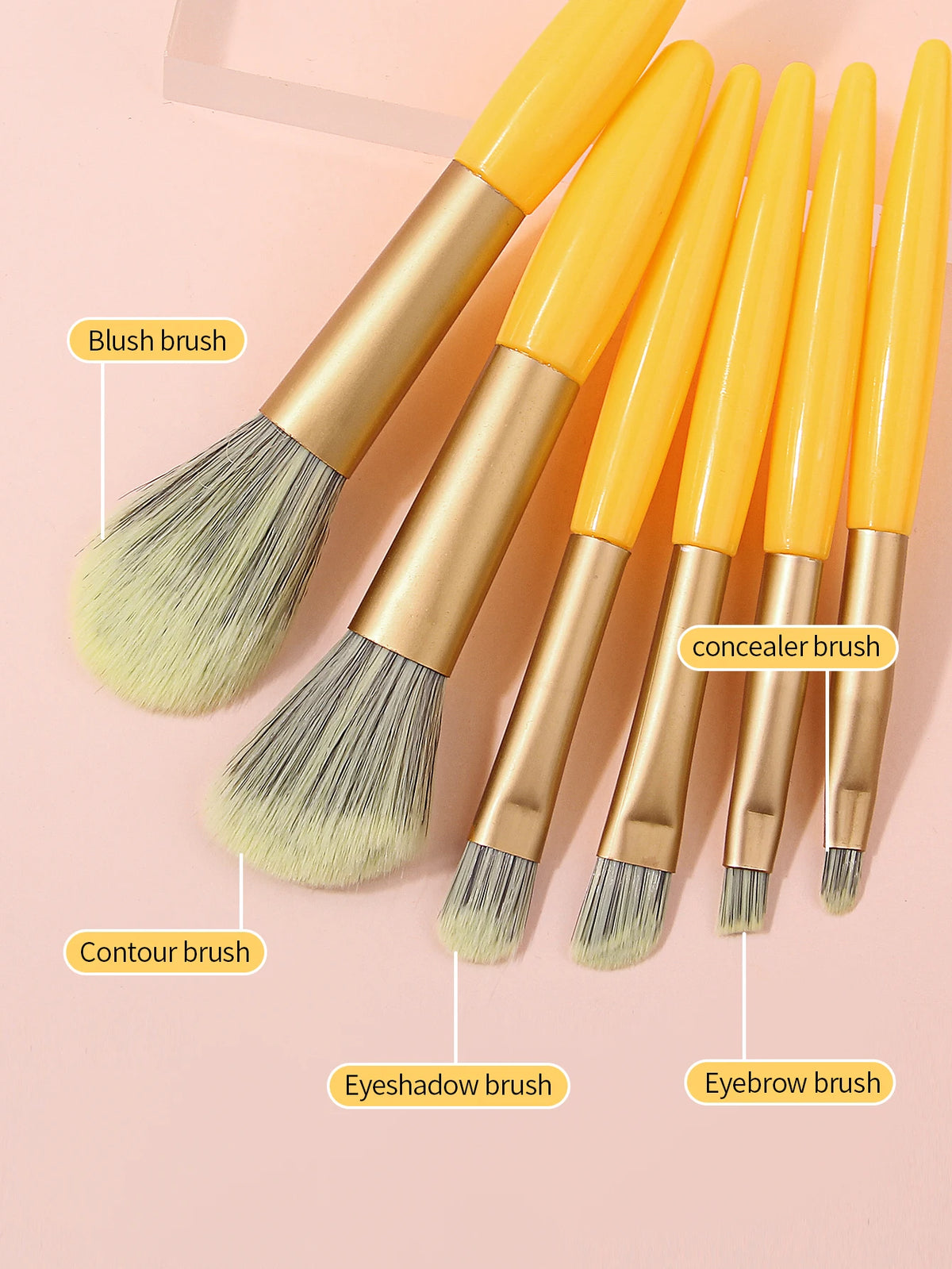 8-Piece Travel Makeup Brush Set with 2 Powder Puffs | Mini Kit Makeup Brush Set Nixie