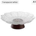 Elegant Footed Fruit Bowl Pedestal Plate – BPA-Free Plastic Pedestal Fruit Bowl Nixie A1