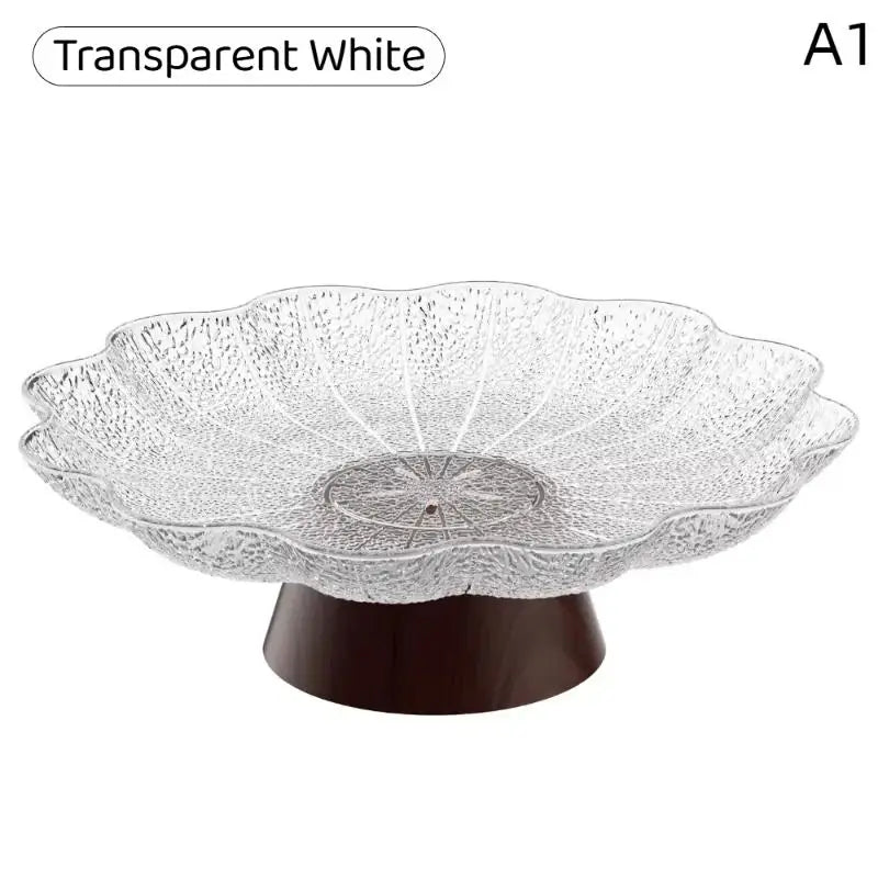 Elegant Footed Fruit Bowl Pedestal Plate – BPA-Free Plastic Pedestal Fruit Bowl Nixie A1