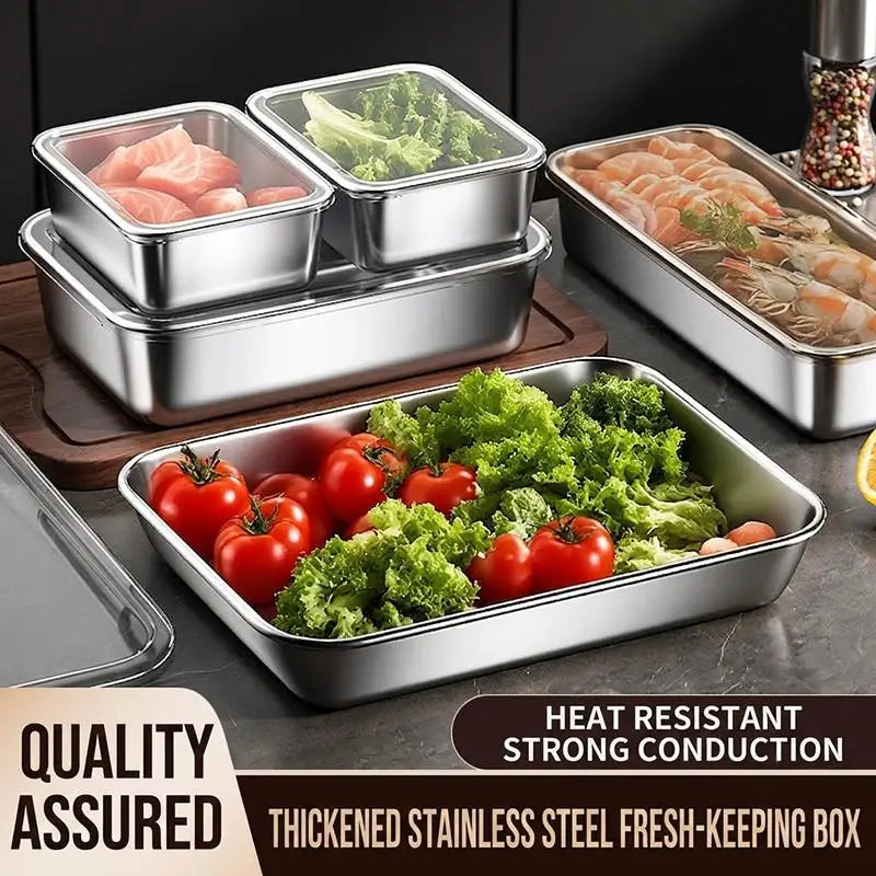 Stainless Steel Food Storage Container with Airtight Lid Food Storage Container Nixie
