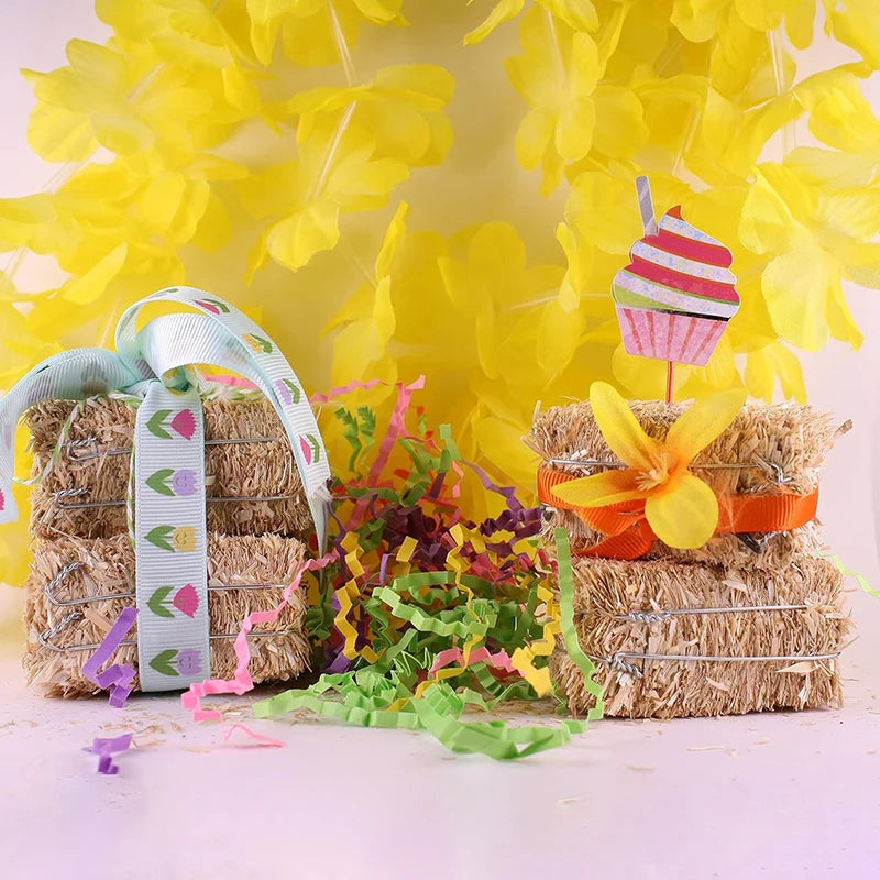 6pcs Mini Hay Bales Rustic Miniature Farmhouse Dollhouse Decor Miniature Figurine Set Nixie