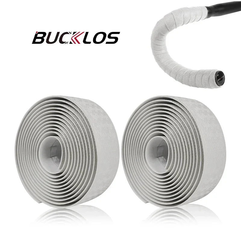 BUCKLOS Bike Handlebar Tape – Non-Slip Road & Gravel Wrap Handlebar Tape Nixie WHITE