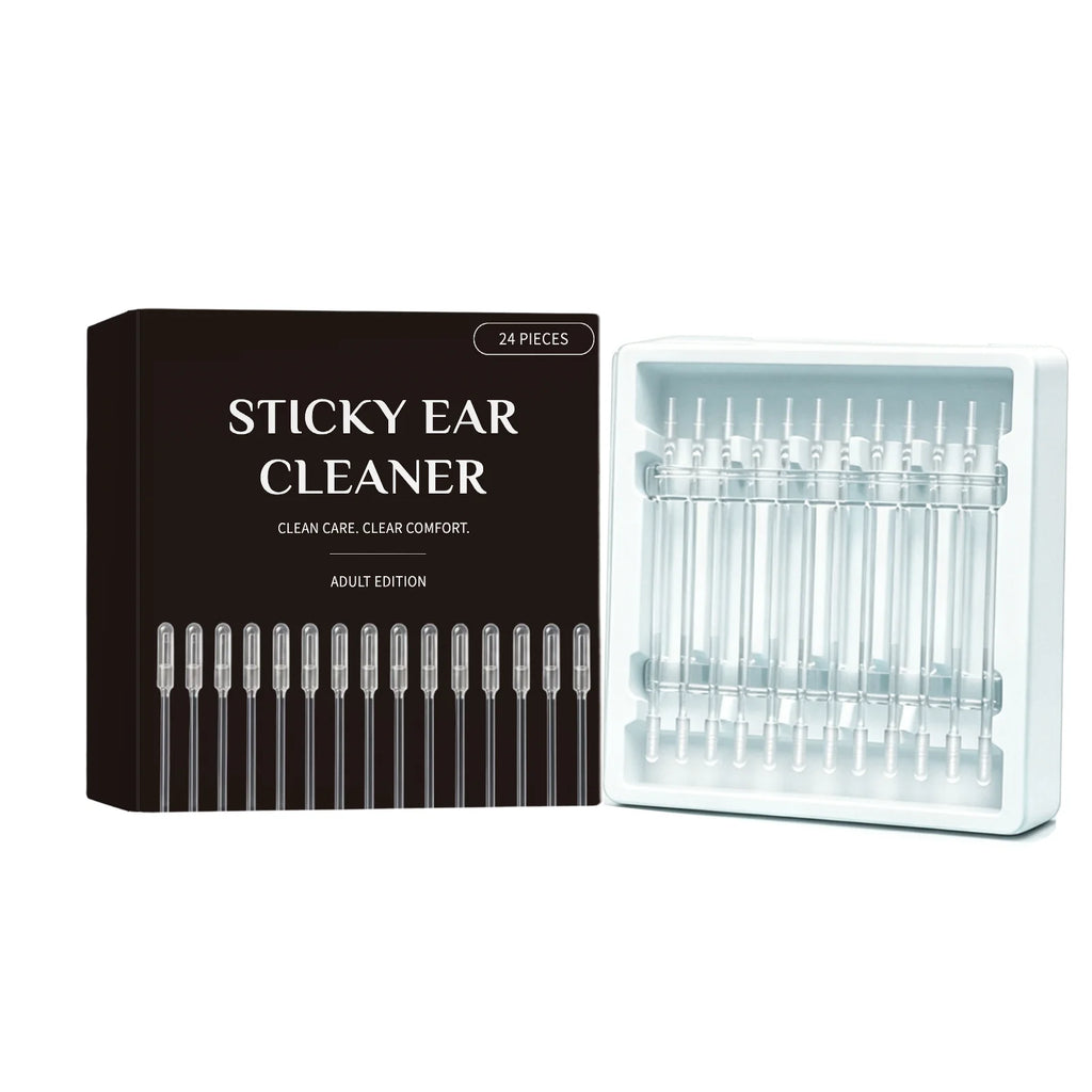 24-Pack Sticky Ear Swabs – Gentle Earwax Removal Tool Ear Care Swabs Nixie 24pcs