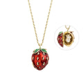 Opening Easter Egg Pendant Necklace – Fruit & Animal Designs Pendant Necklace Nixie Strawberry