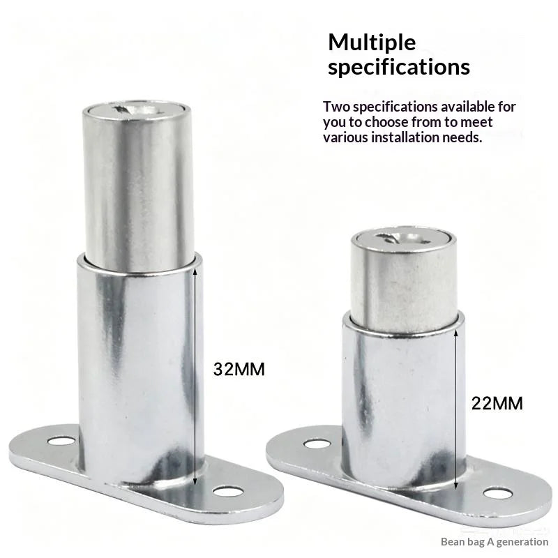Zinc Alloy Press-Type Sliding Door Lock – Cabinet & Wardrobe
