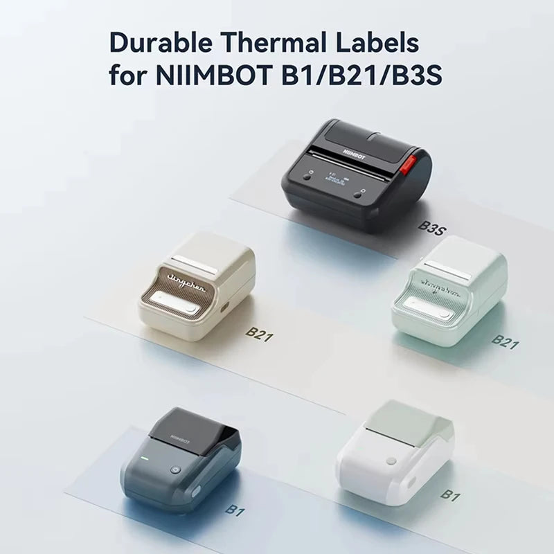 NIIMBOT Thermal Label Paper – Waterproof Self-Adhesive Stickers Thermal Label Paper Nixie