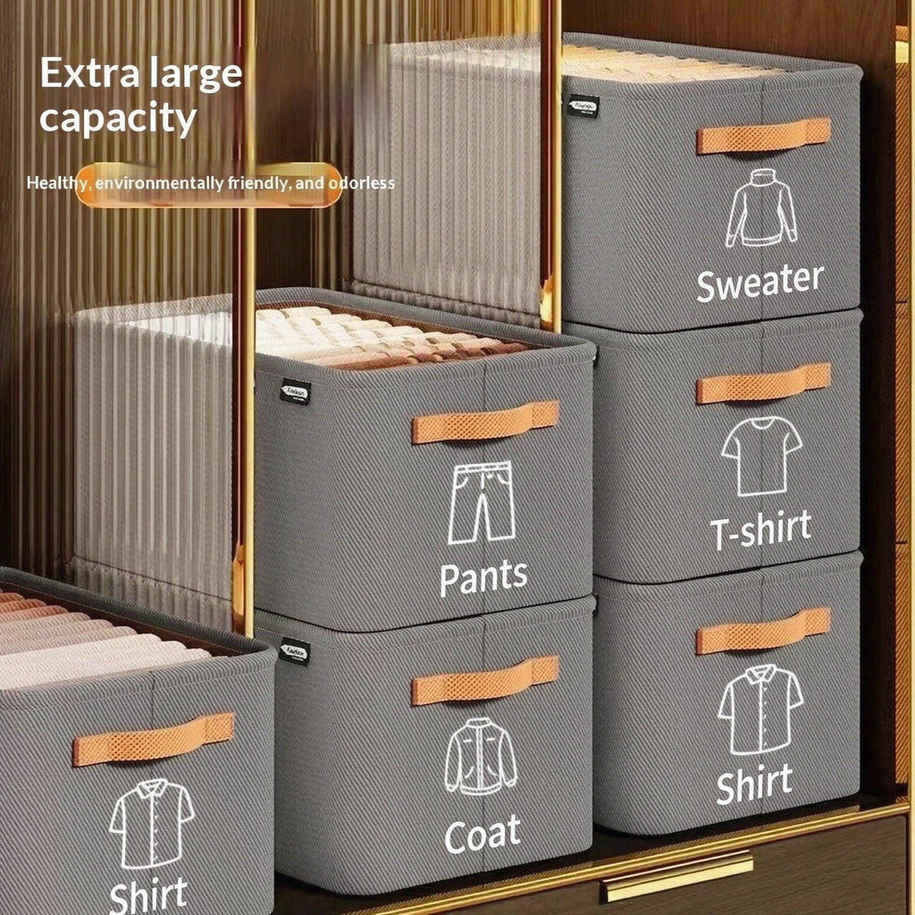 Large 25L Corduroy Storage Bin for Closet Shelves & Drawers Fabric Storage Bin Nixie