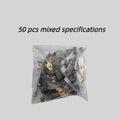 50pcs Heavy-Duty Carbon Brushes with Metal Bases – Motor Repair Kit Motor Repair Parts Nixie 50pcs