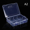 Adjustable Compartment Transparent Plastic Storage Box Organizer