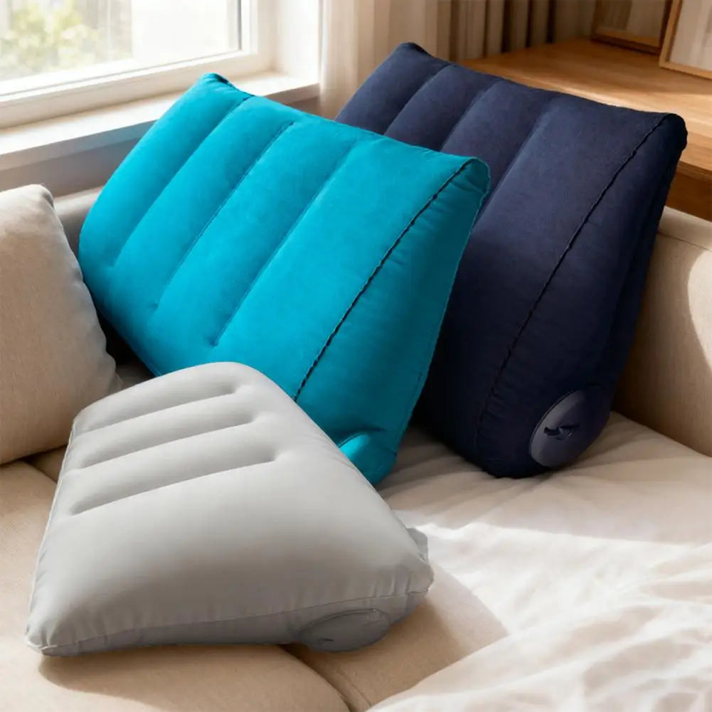 Inflatable Wedge Pillow – Portable, Built-In Pump, Posture Inflatable Wedge Pillow Nixie