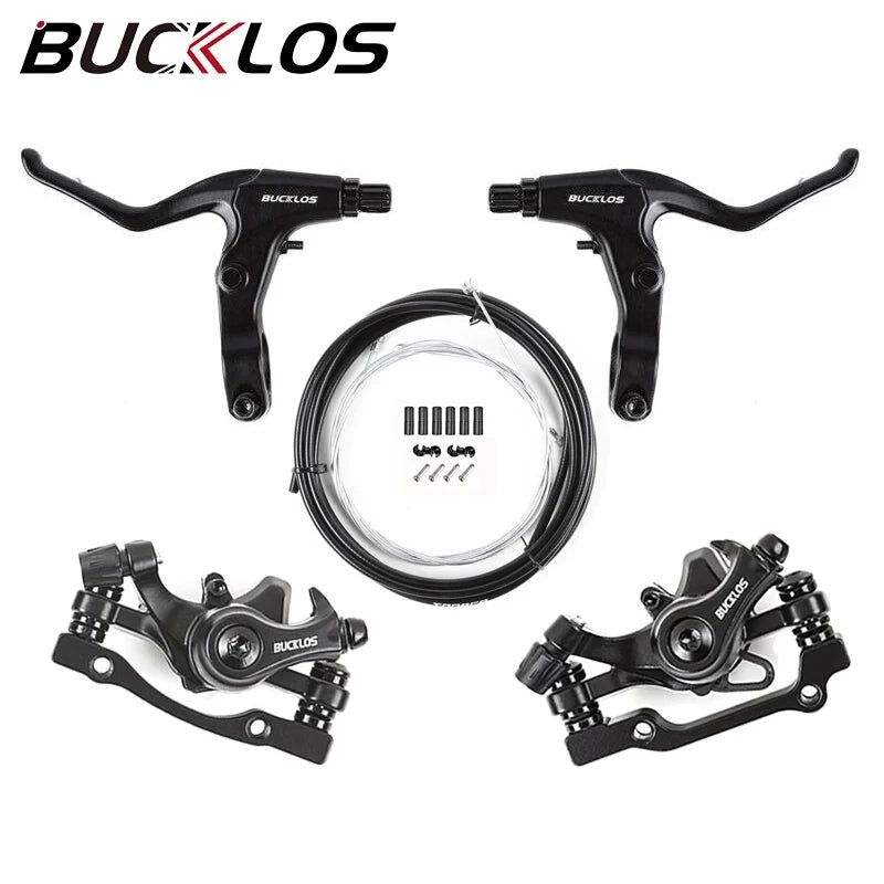 BUCKLOS MTB Disc Brake Set – Caliper, Lever, Rotor & Cable Disc Brake Set Nixie