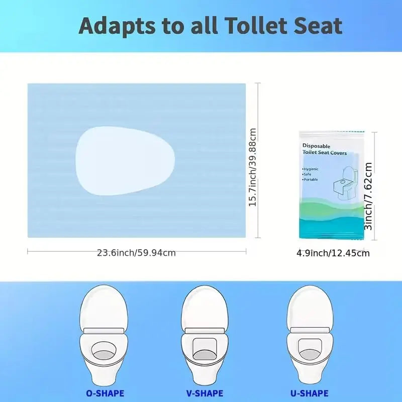 Disposable Toilet Seat Covers 10/30 Pack – Travel & Waterproof Disposable Toilet Cover Nixie