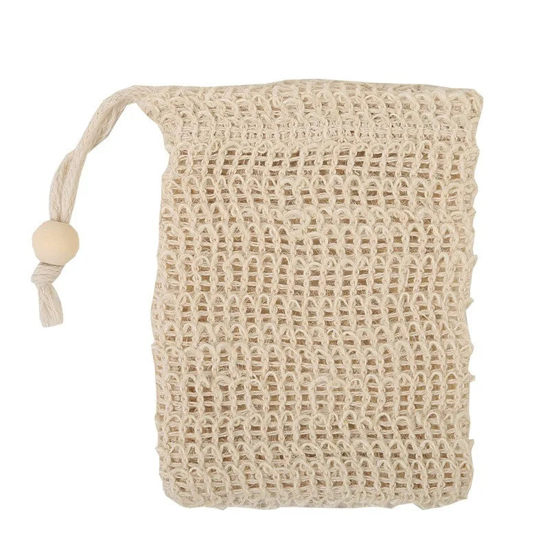 Natural Cotton Mesh Soap Saver Bag – Eco-Friendly Lather Pouch Soap Saver Bag Nixie 3-9x14cm