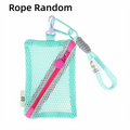 Large Candy Color Cosmetic Bag – Mesh Toiletry Organizer Cosmetic Bag Nixie Green-B