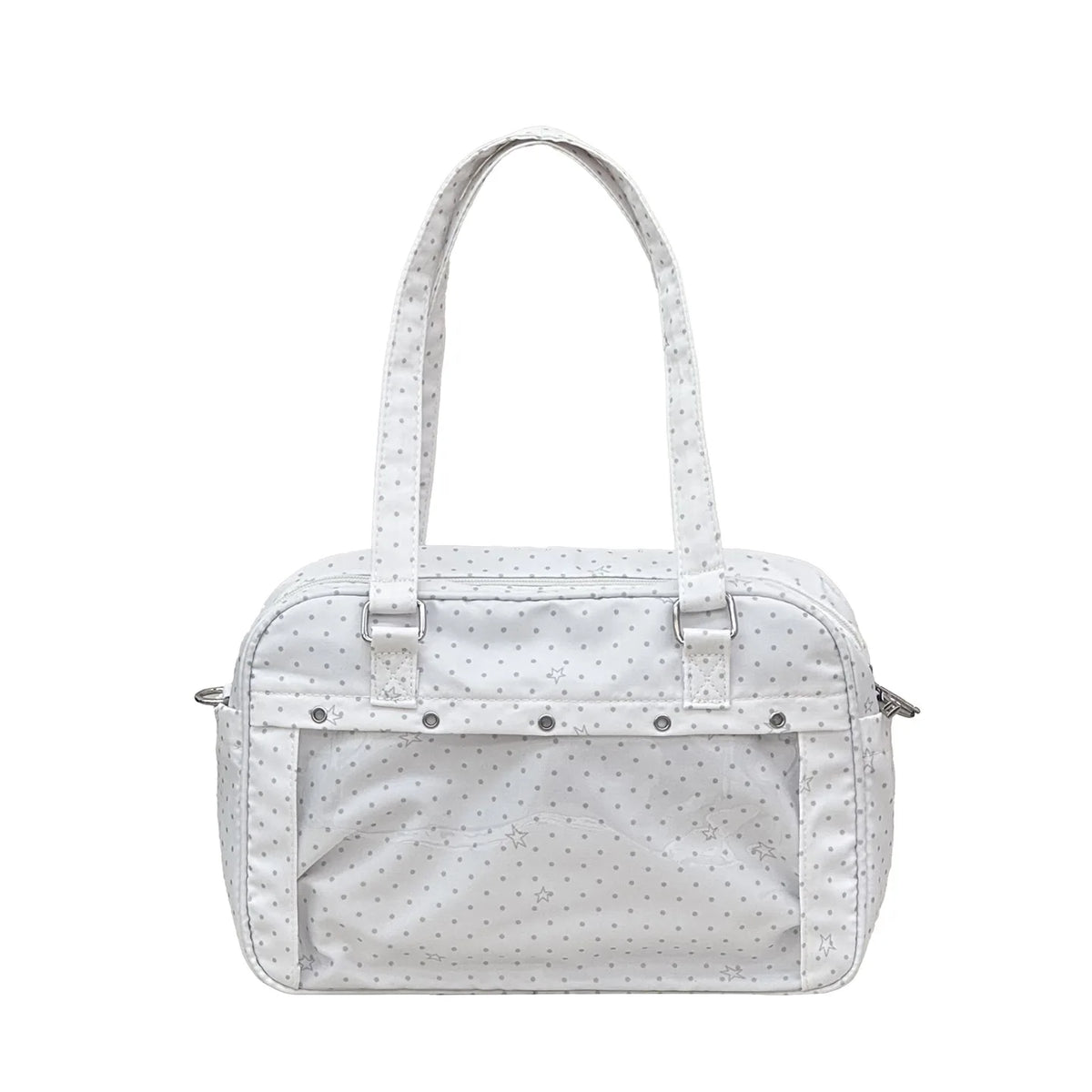 Japanese Transparent Ita Bag – Anime Badge Shoulder & Crossbody Anime Shoulder Bag Nixie BB-1446White