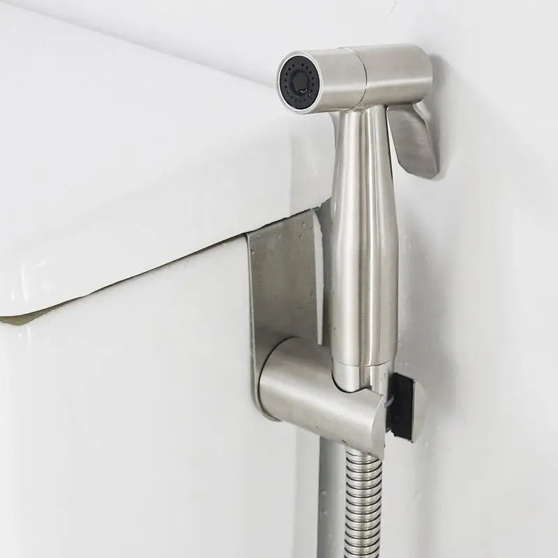 Stainless Steel Toilet Tank Handheld Sprayer Holder Hook Bathroom Sprayer Holder Nixie