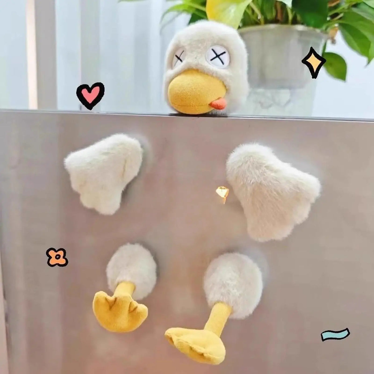 Magnetic Detachable Duck Plush Fidget Toy | Cute Stuffed Animal Plush Fidget Toy Nixie