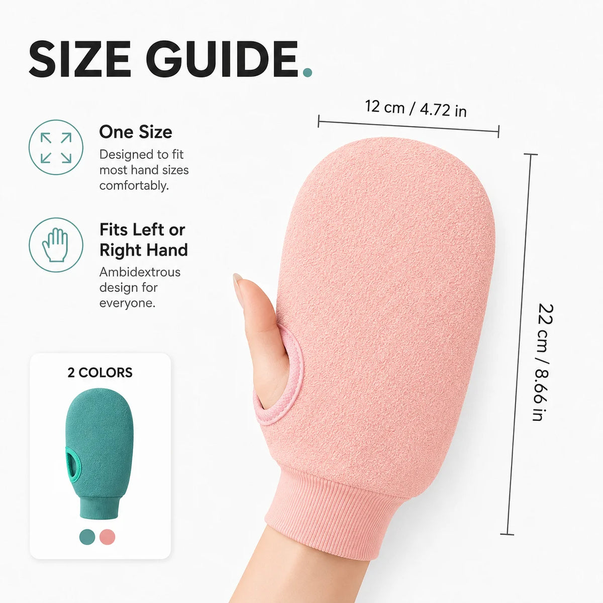 Exfoliating Body Scrub Mitt – Deep Cleansing Loofah Glove Body Scrub Mitt Nixie