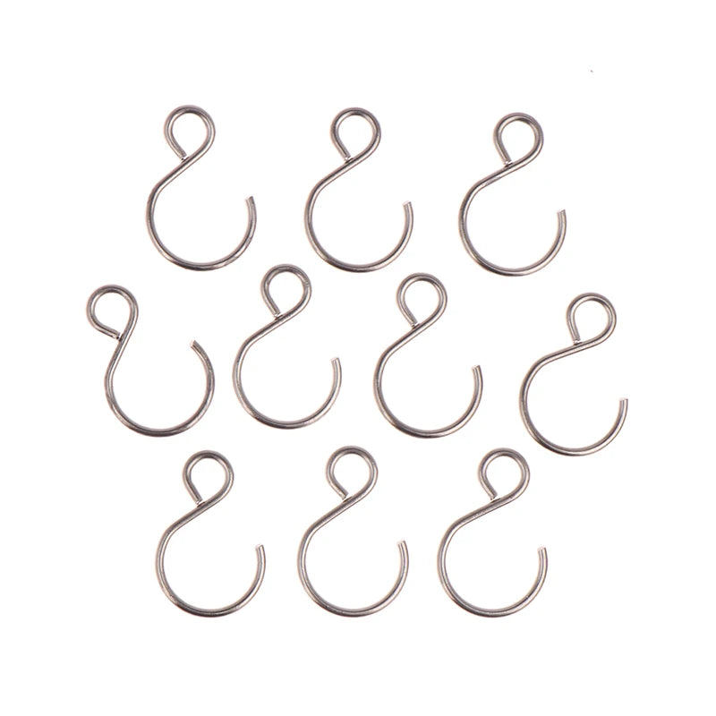 50Pcs Silver S Hook Crystal Connectors for Chandelier & DIY