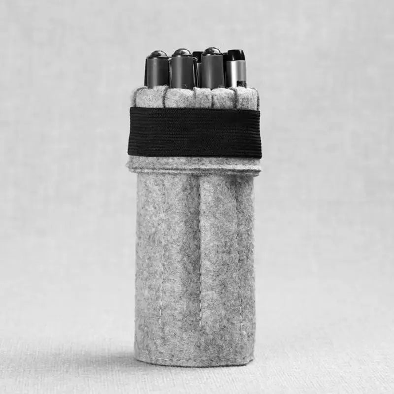 Felt Roll-Up Pen Case – 12-Slot Portable Pen Organizer Roll-Up Pen Case Nixie
