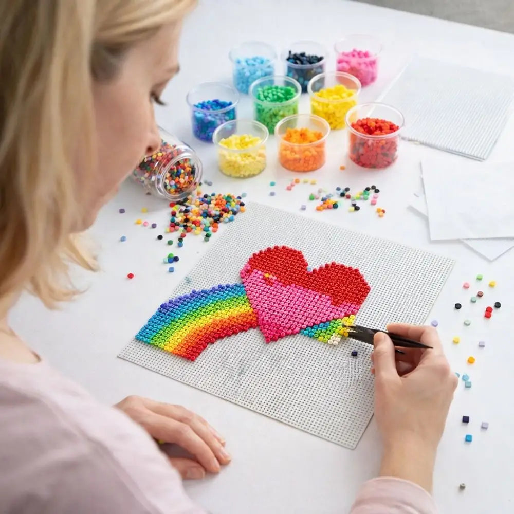 Perler Beads Iron-On Baking Cloth – Heat-Resistant Transparent Mat Craft Bead Accessory Nixie