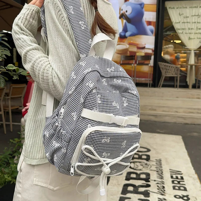 Women's Large Capacity Bowknot Nylon Backpack – Work & School Women's Backpack Nixie