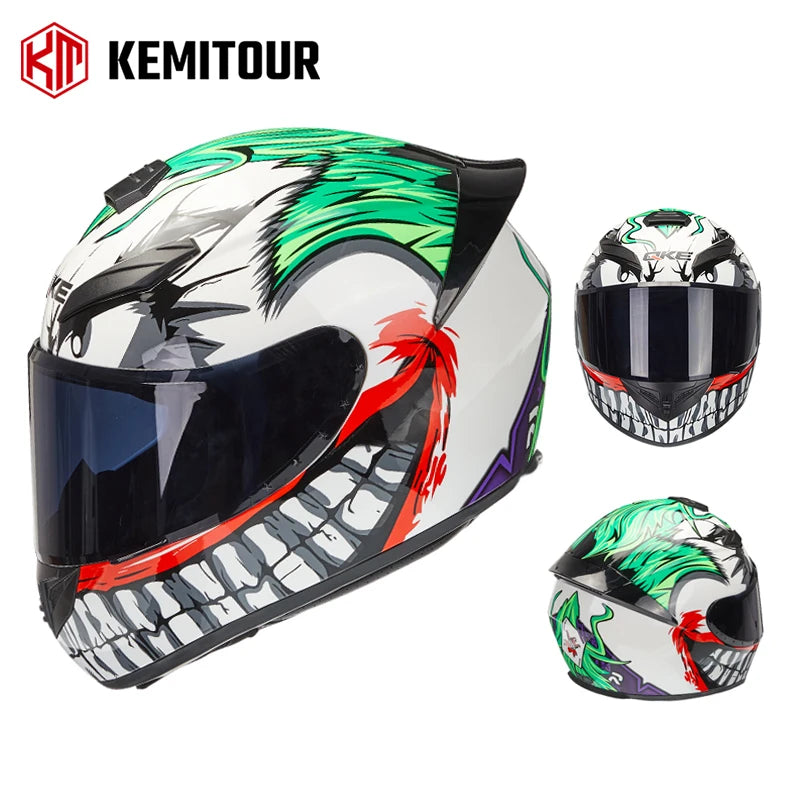 KEMITOUR Full Face Motorcycle Helmet – DOT Certified Unisex Motorcycle Helmet Nixie