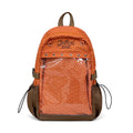 Cute Cartoon Transparent Window Backpack – Girls School Bag Girls Cartoon Backpack Nixie orange