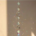 Crystal Wind Chime Pendant – Moon Stars Rainbow Sun Catcher Wind Chime Pendant Nixie C