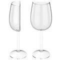Half Wine Glass Set of 2 | Novelty Crystal Clear Wine Glasses Novelty Wine Glasses Nixie 2Pcs