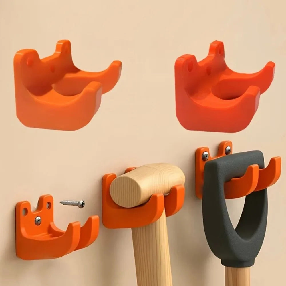 Wall Mount Garden Tool Hanger 35mm Plastic Storage Rack