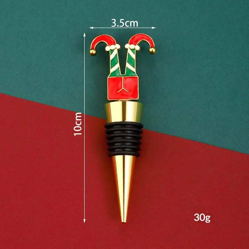 Snowman Christmas Wine Stopper – Airtight Zinc Alloy Bottle Seal Wine Stopper Nixie A1