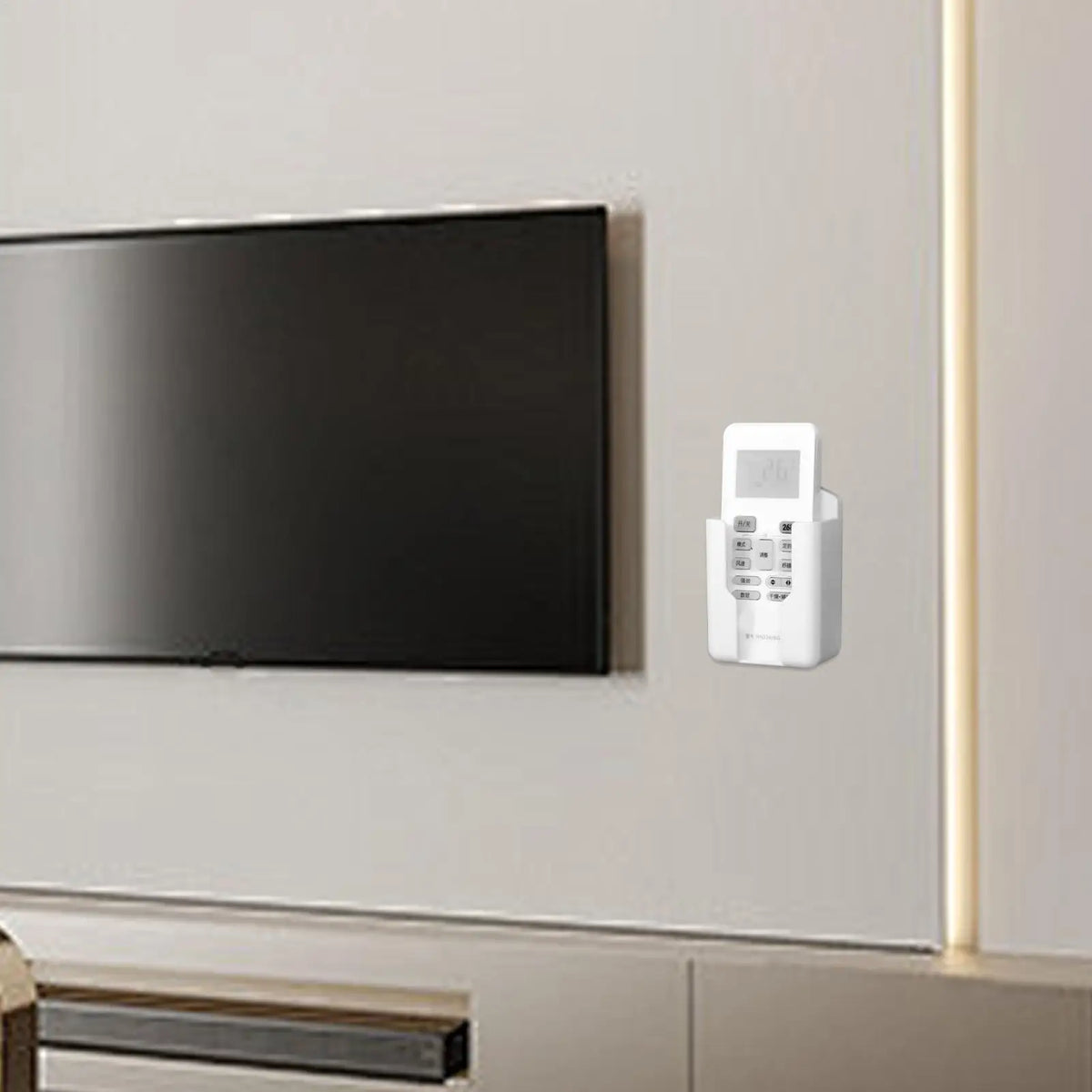 Wall Mount Remote Control Holder – No-Drill Adhesive Storage Box