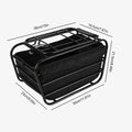 Bike Rear Basket with Lock Cover – Steel Pet & Cargo Carrier Bike Rear Basket Nixie Samll