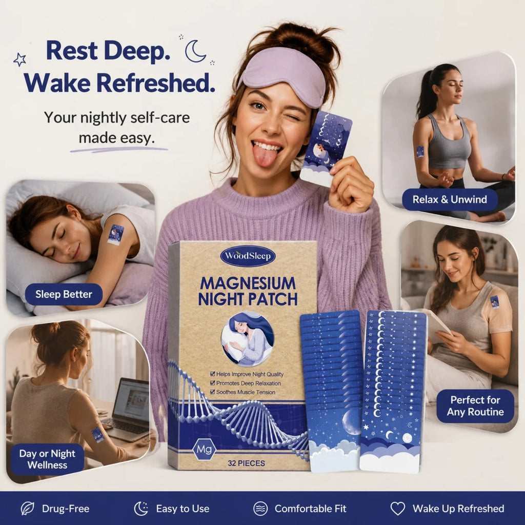 Magnesium Sleep Patches – Relaxation & Calm Mood Night Rest Sleep Wellness Patch Nixie