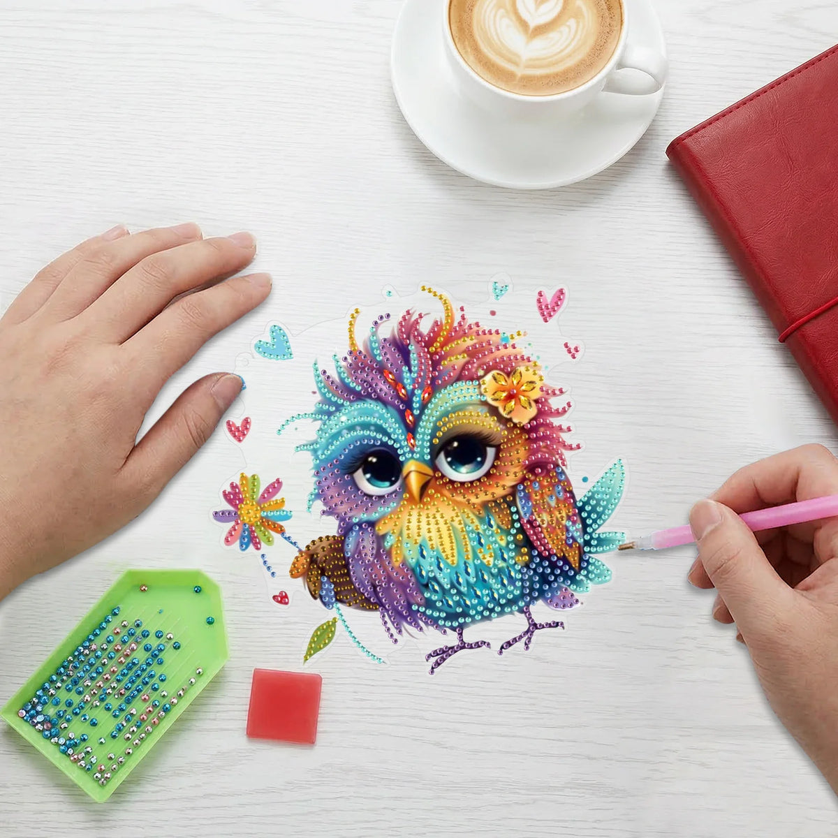 DIY Diamond Art Suncatcher Pendant – Owl & Bird Animal Design