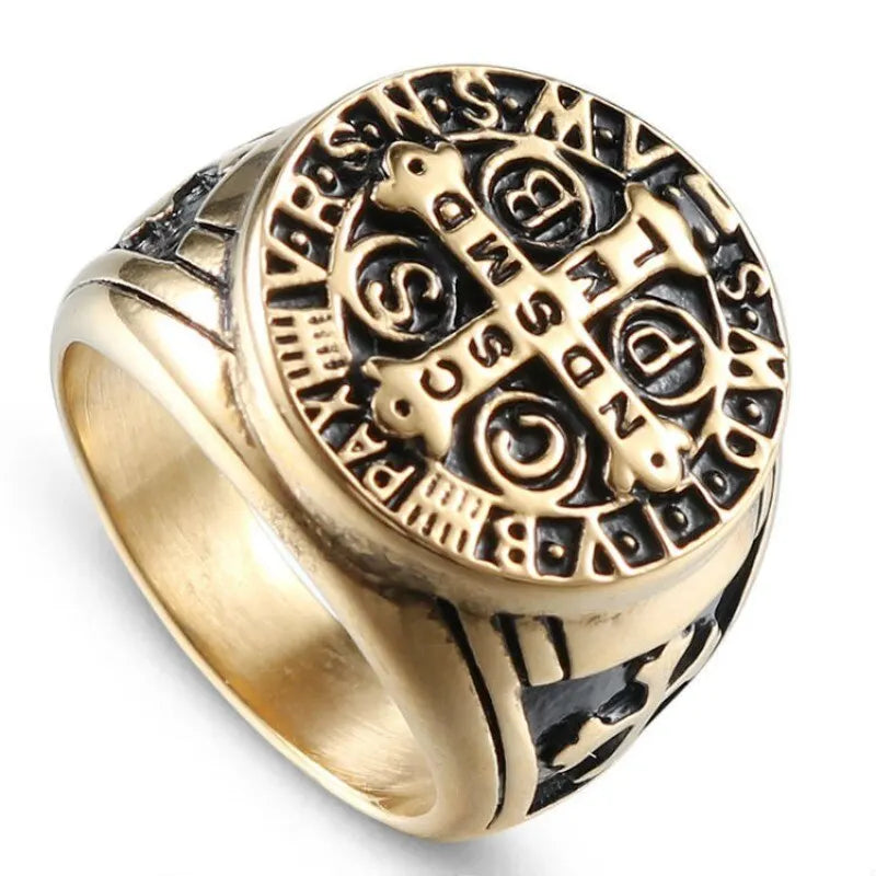 Vintage Zinc Alloy Ring – Snowflake, Rune & Compass Patterns Fashion Ring Nixie