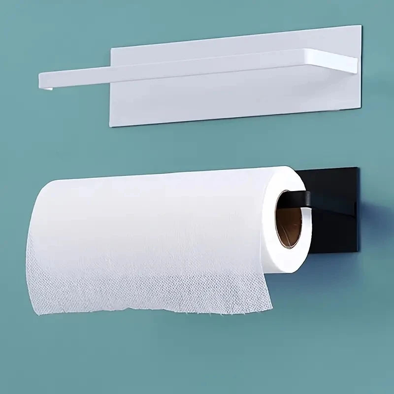 No-Drill Carbon Steel Paper Towel Holder & Kitchen Storage Rack Paper Towel Holder Nixie
