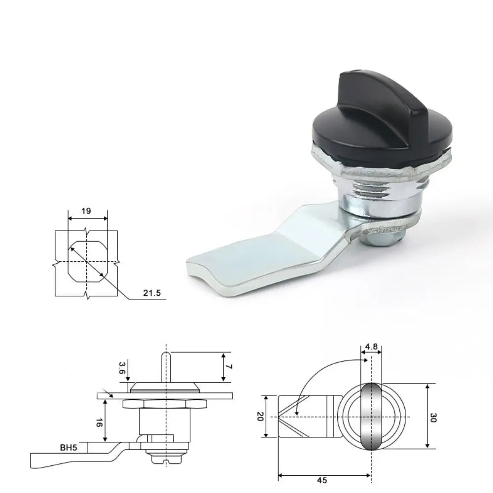 Stainless Steel Keyless Cam Lock for Cabinets & Distribution Boxes Cabinet Cam Lock Nixie