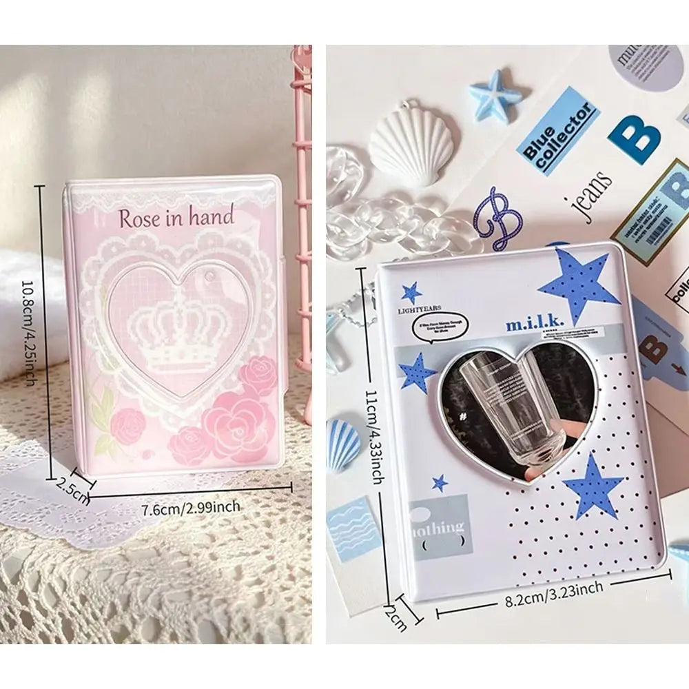 Mini Photocard Binder Album – Clear PVC Pocket Ring Binder Photocard Binder Album Nixie