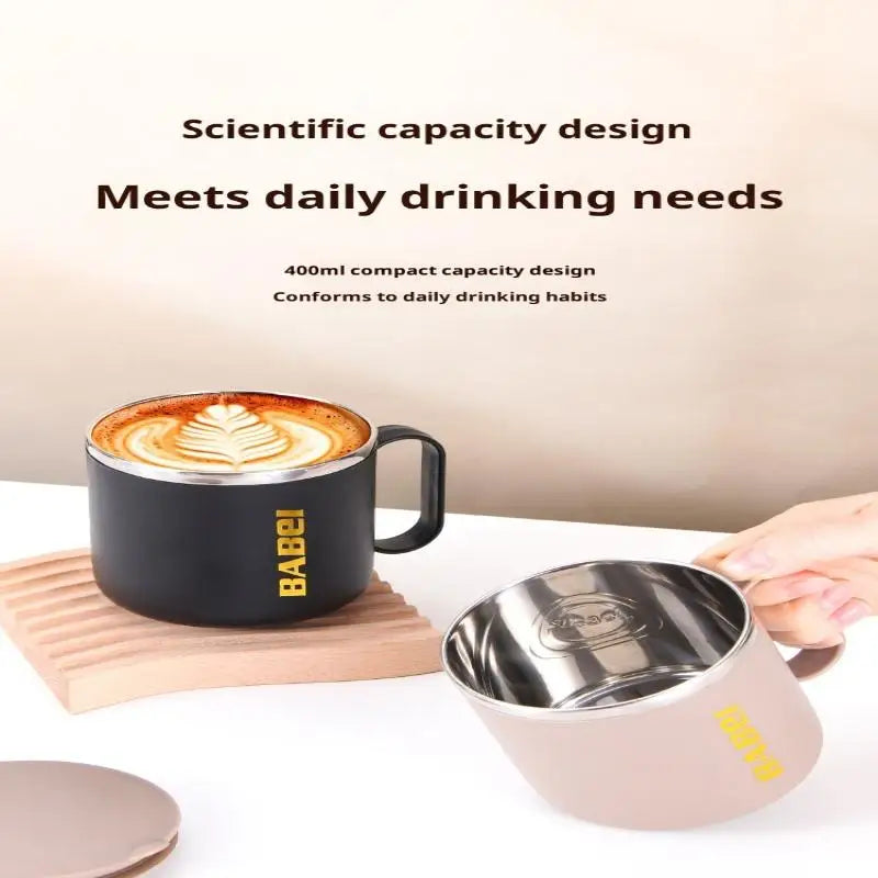 304 Stainless Steel Vacuum Thermal Mug 400ml with Lid