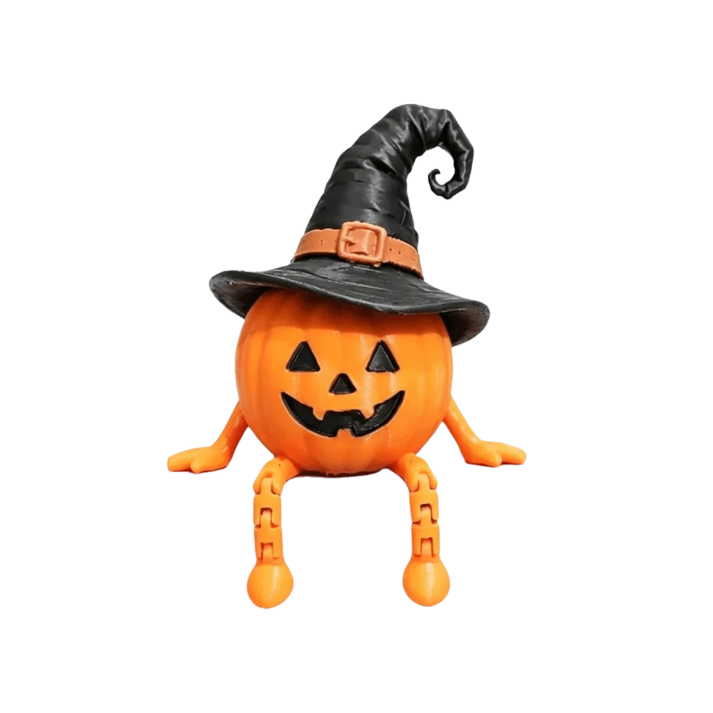 3D Printed Ghost Figurine – Articulated Movable Joints Decor Halloween Figurine Nixie Style-3