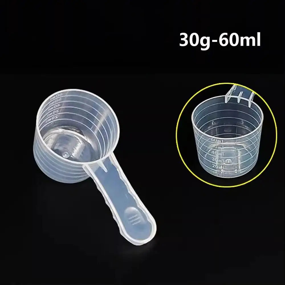 5-Piece Plastic Measuring Spoon Set with Scale – Coffee & Kitchen