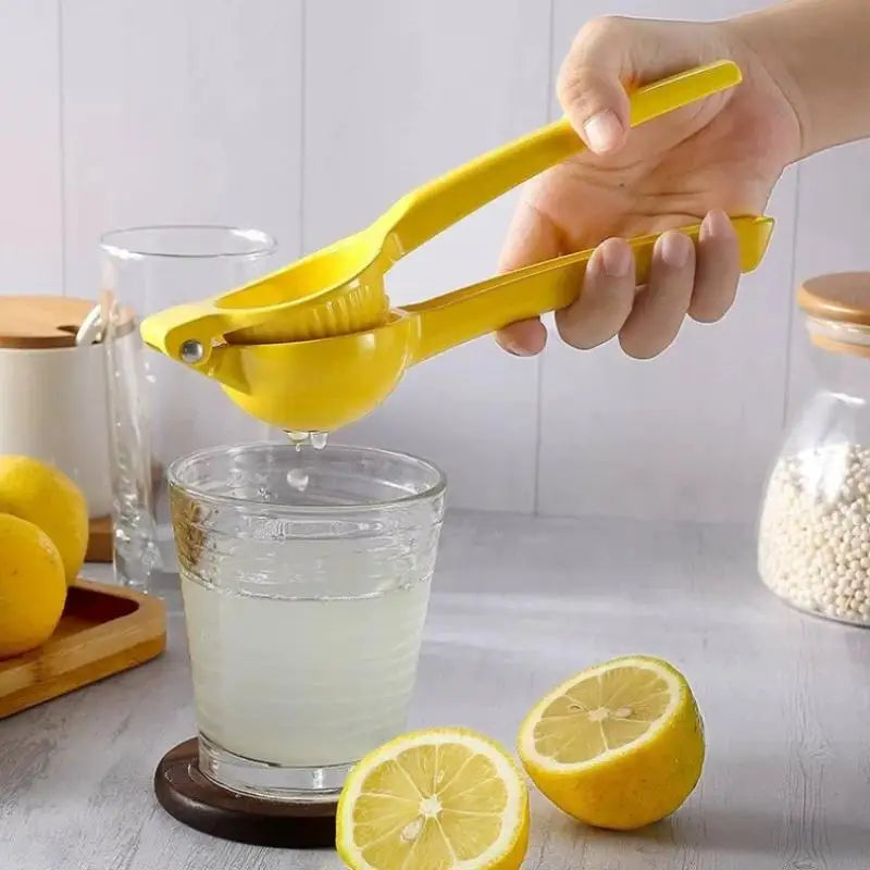 Manual Lemon Squeezer Clip – Mini Portable Aluminum Hand Juicer Citrus Hand Juicer Nixie
