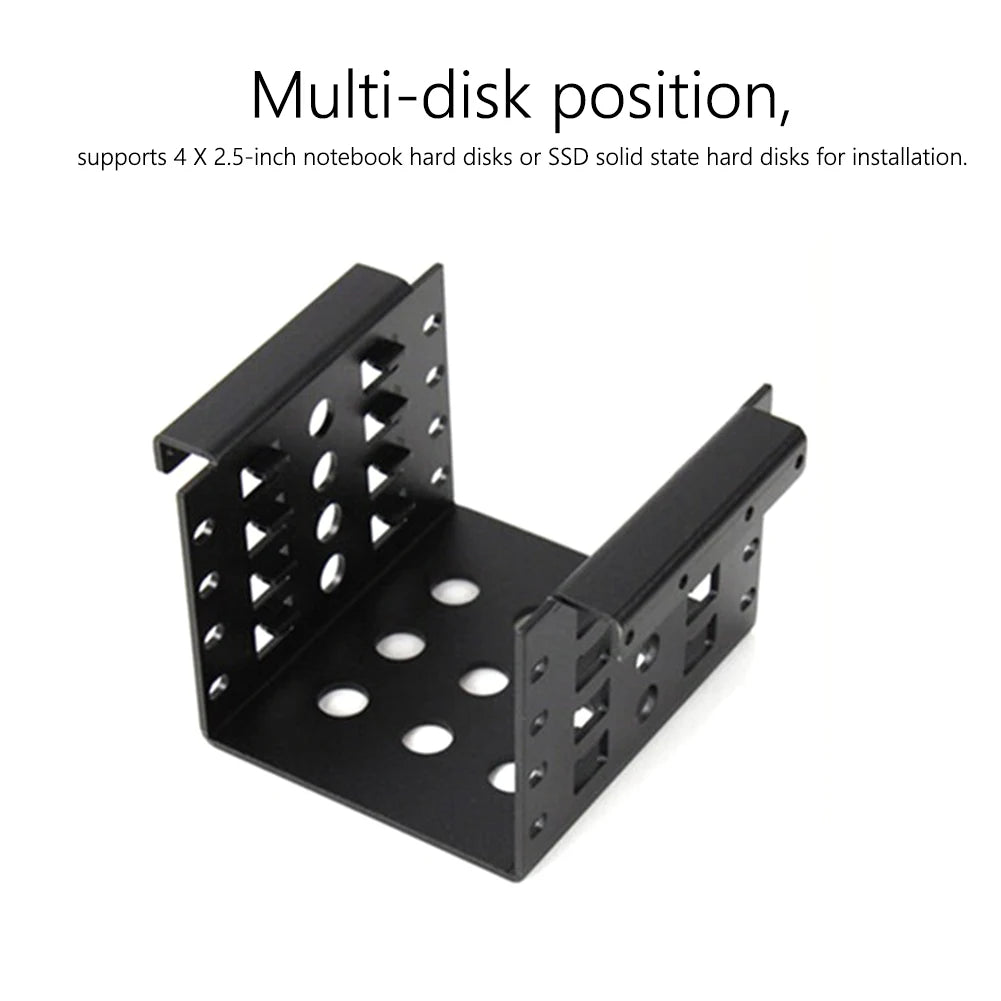 4-Bay 2.5" to 3.5" SSD Hard Drive Mounting Adapter Bracket Hard Drive Adapter Nixie