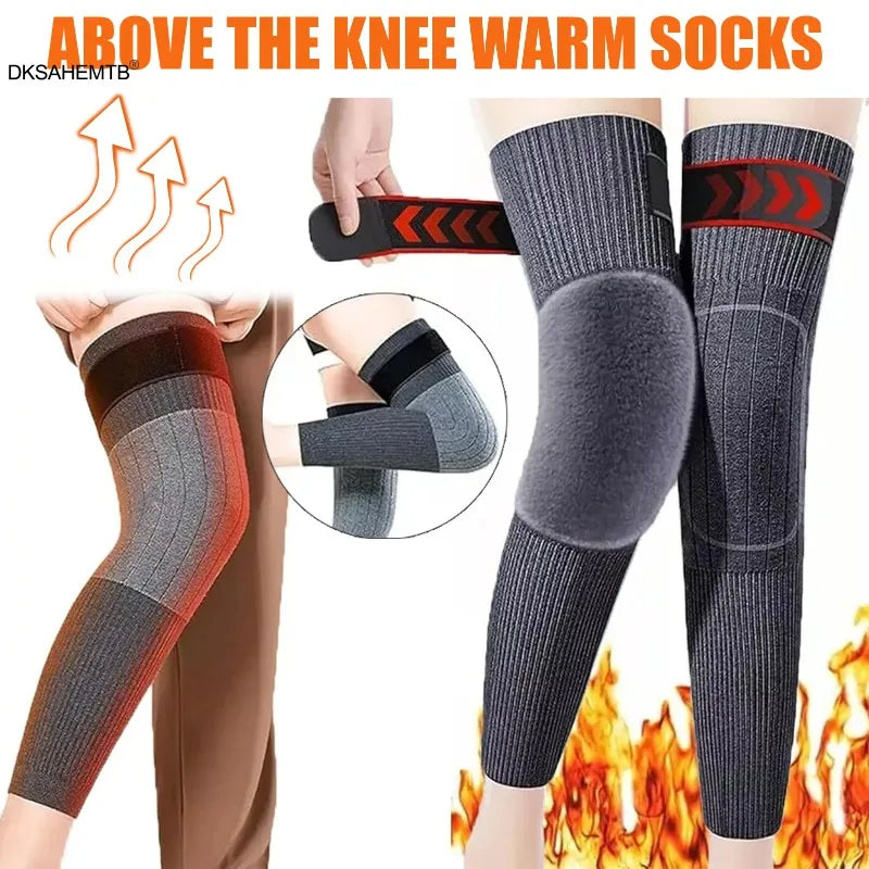 Winter Fleece Leg Warmers – Thermal Knee Cover for Outdoors Fleece Leg Warmers Nixie